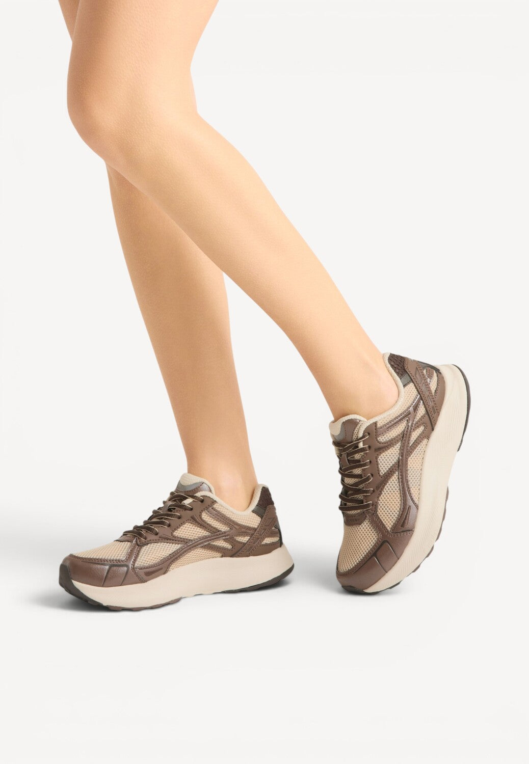DAMES SPORTIEVE VETERSCHO-Beige combi kleur
