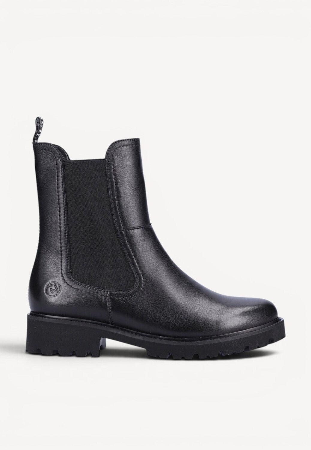 DAMES BOOTS+KORT LAARS-Zwart leer