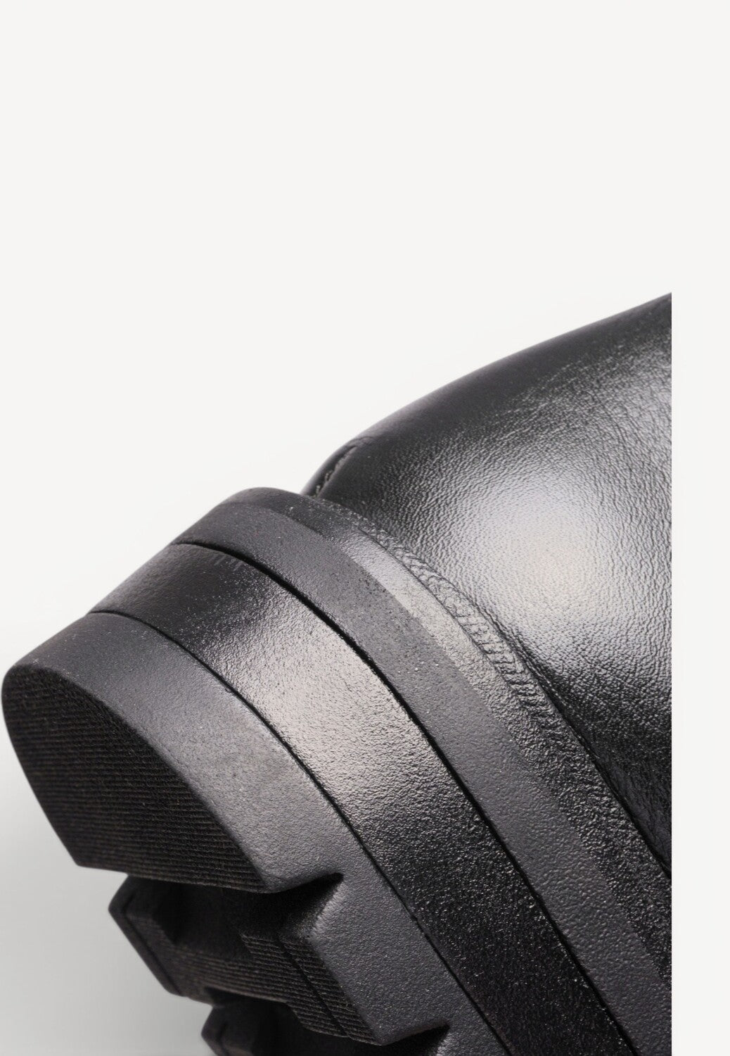 DAMES BOOTS+KORT LAARS-Zwart leer