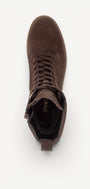 DAMES BOOTS+KORT LAARS-Bruin suède