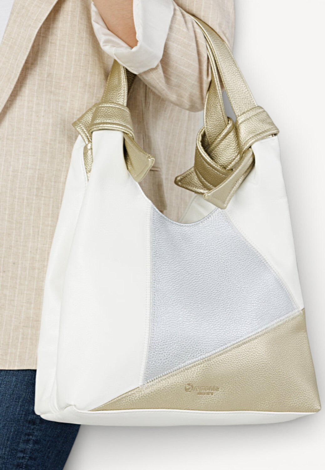 Handtassen-Goud combi kleur