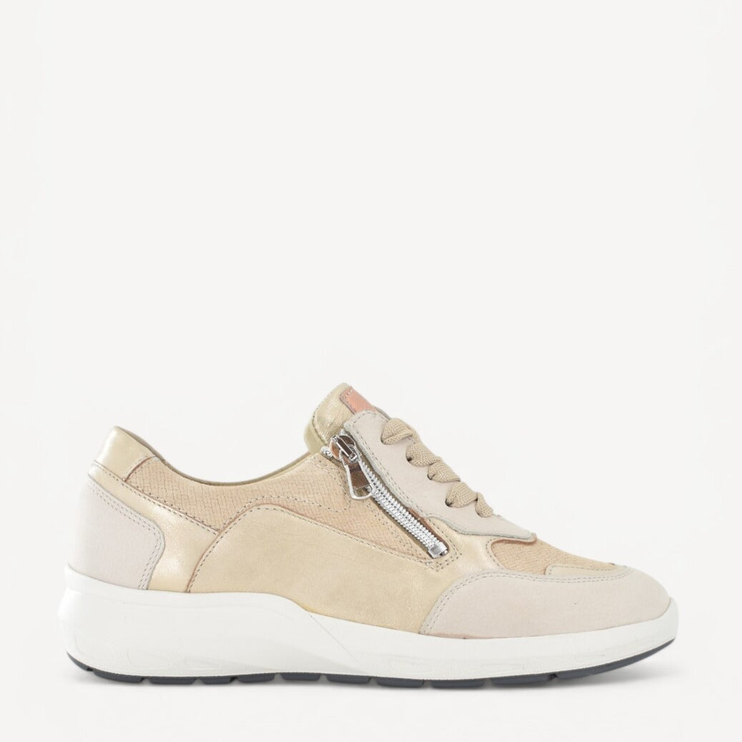 DAMES SPORTIEVE VETERSCHO-Beige suède/nubuck