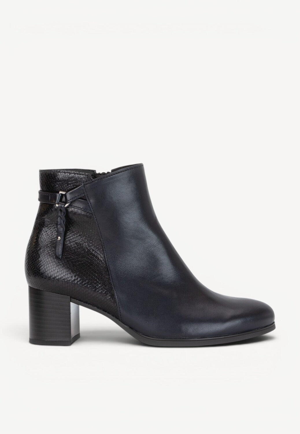 DAMES BOOTS+KORT LAARS-Blauw leer