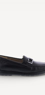 DAMES INSTAPSCHOENEN-Zwart leer