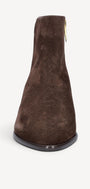 DAMES BOOTS+KORT LAARS-Bruin suède