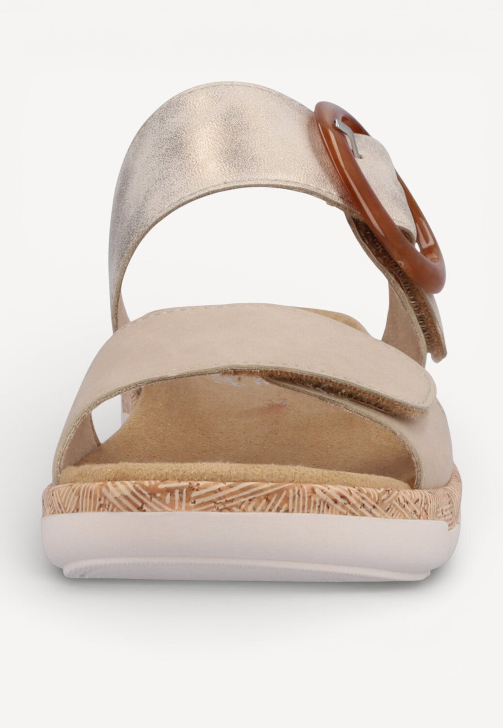 DAMES OPEN SCHOENEN-Beige suède/nubuck