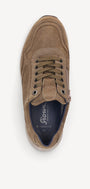 Heren veterschoenen-Bruin suède