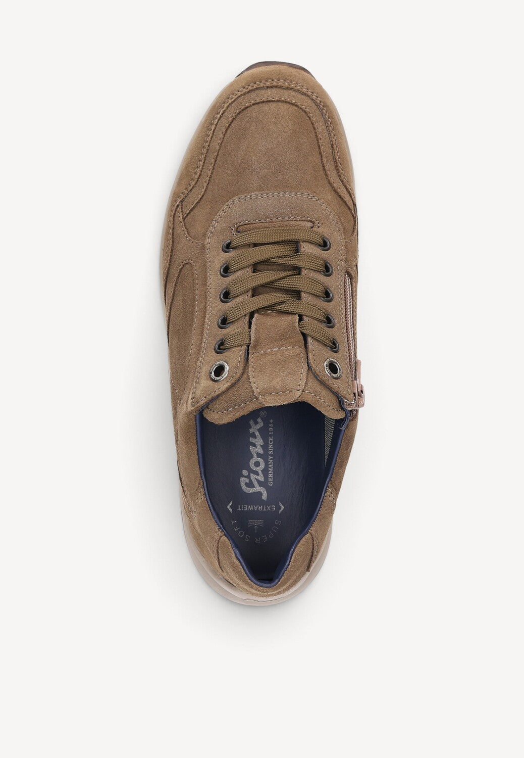 Heren veterschoenen-Bruin suède