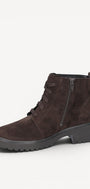 DAMES BOOTS+KORT LAARS-Bruin suède