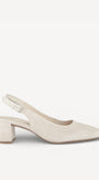 MUIL +SLINGBACK-Beige suède/nubuck