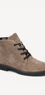 DAMES BOOTS+KORT LAARS-Beige suède/nubuck