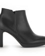 DAMES BOOTS+KORT LAARS-Zwart leer