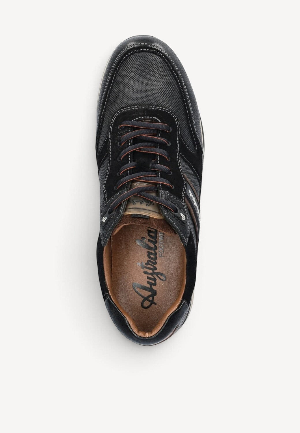 Heren veterschoenen-Zwart leer