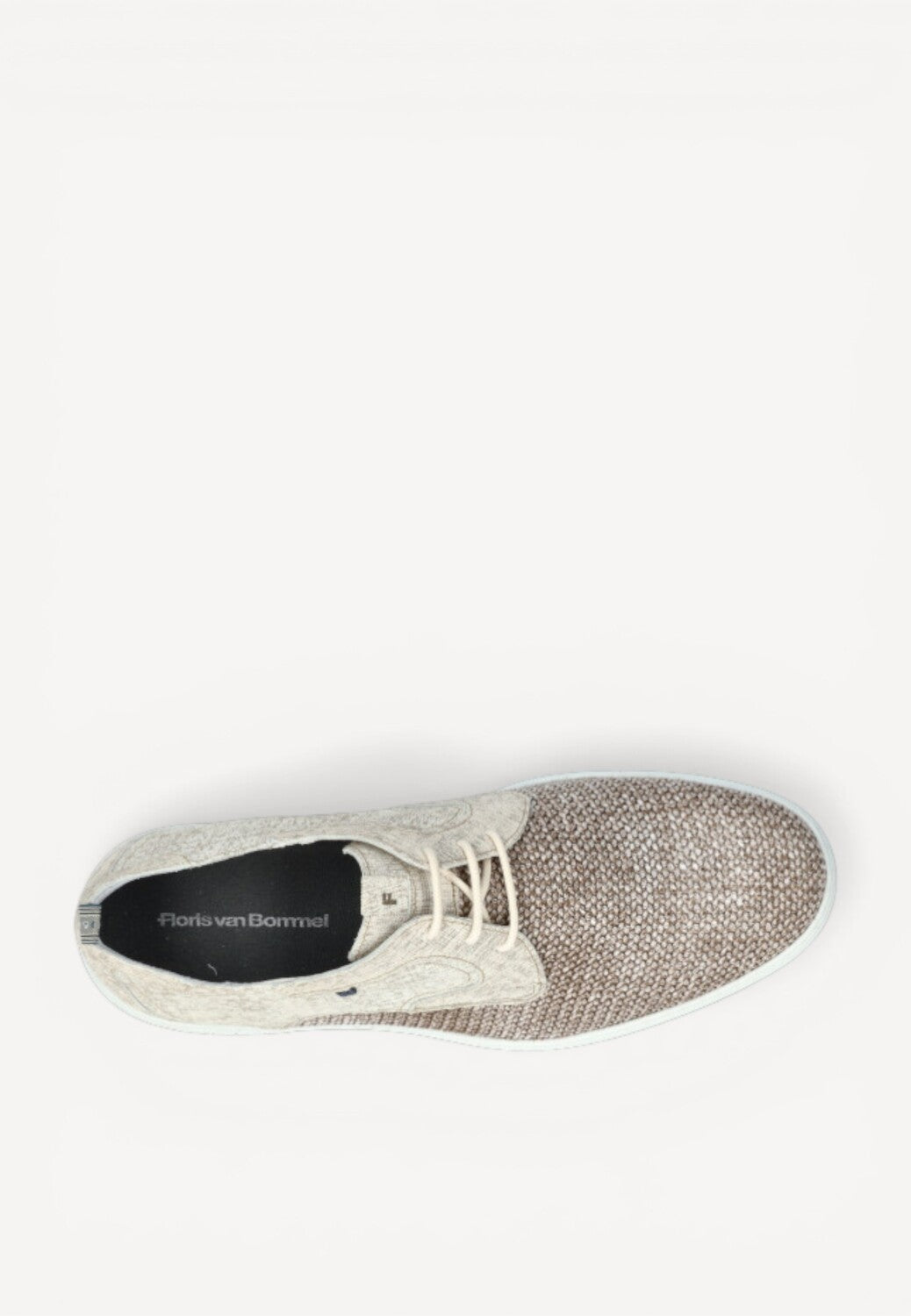 Heren veterschoenen-Beige combi kleur