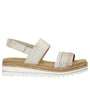 DAMES OPEN SCHOENEN-Beige combi kleur