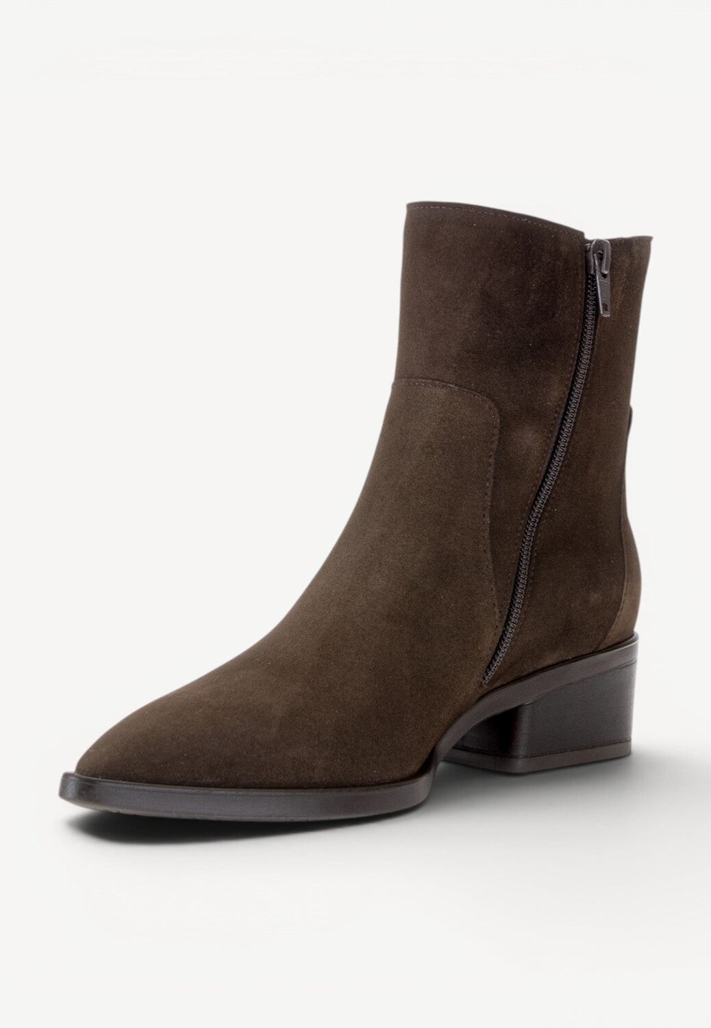 DAMES BOOTS+KORT LAARS-Bruin suède