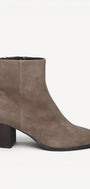DAMES BOOTS+KORT LAARS-Beige suède/nubuck