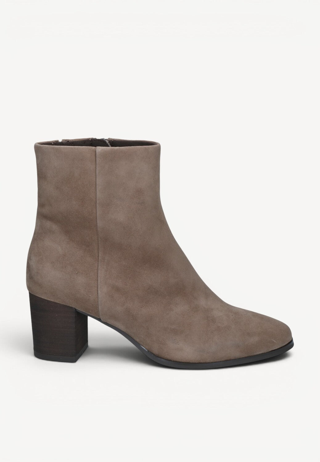 DAMES BOOTS+KORT LAARS-Beige suède/nubuck