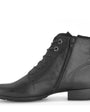 DAMES BOOTS+KORT LAARS-Zwart leer