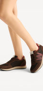DAMES SPORTIEVE VETERSCHO-Bruin combi kleur