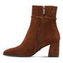 DAMES BOOTS+KORT LAARS-Bruin suède