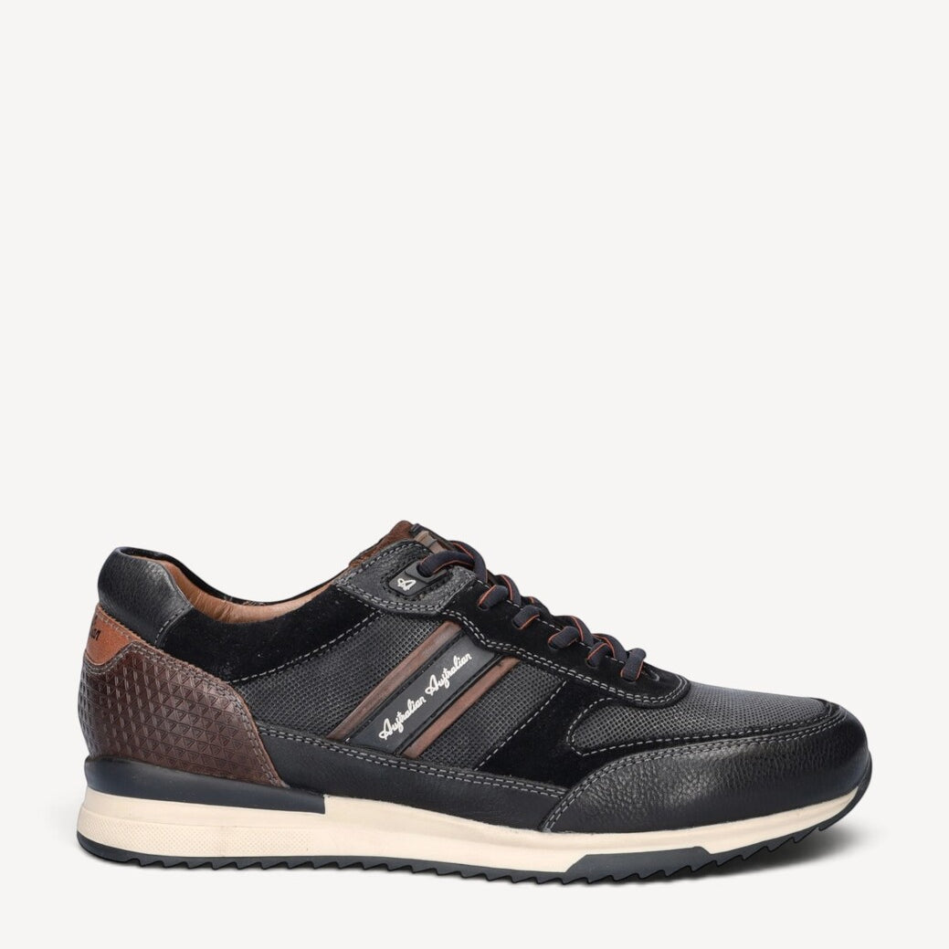 Heren veterschoenen-Zwart leer