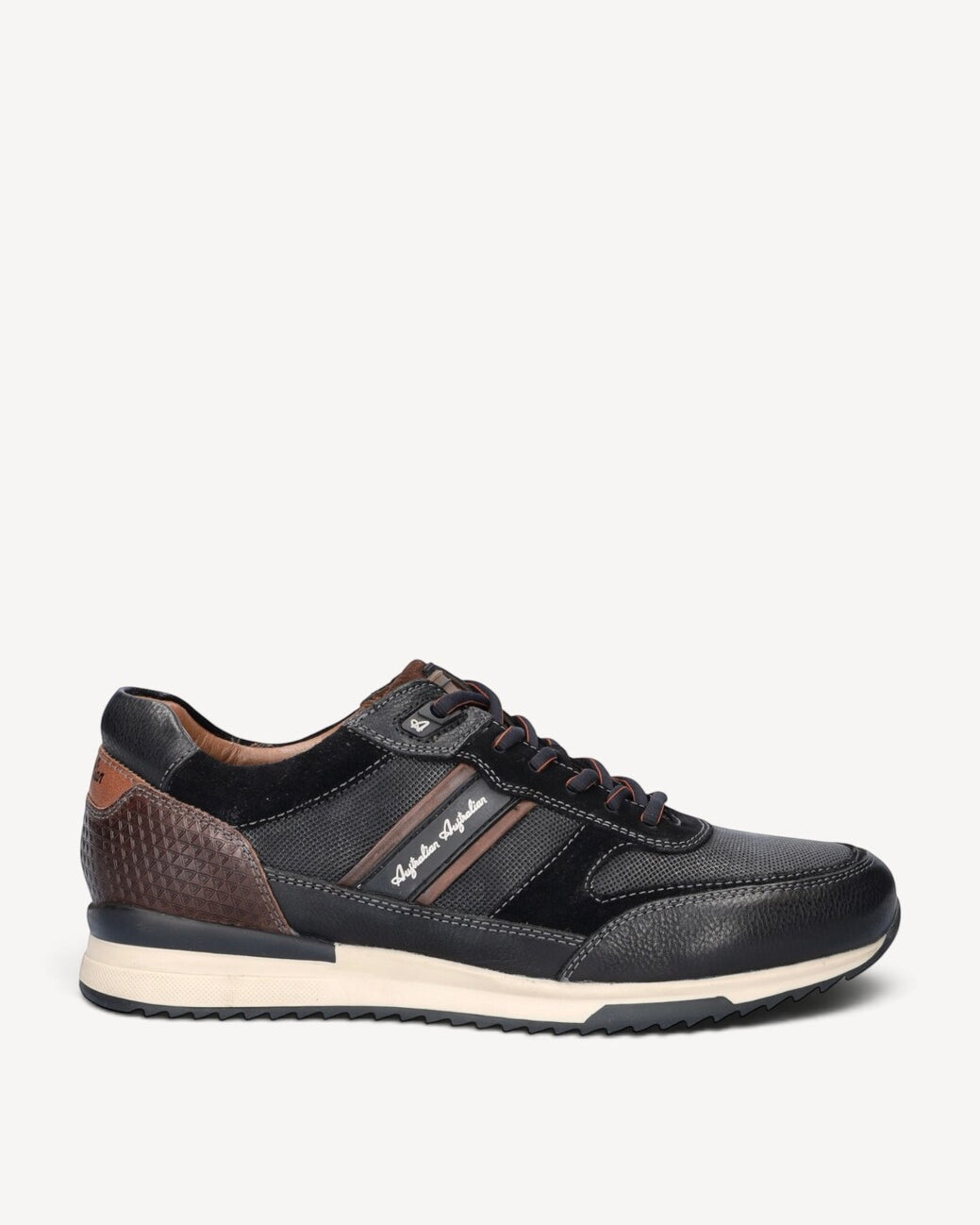 Heren veterschoenen-Zwart leer