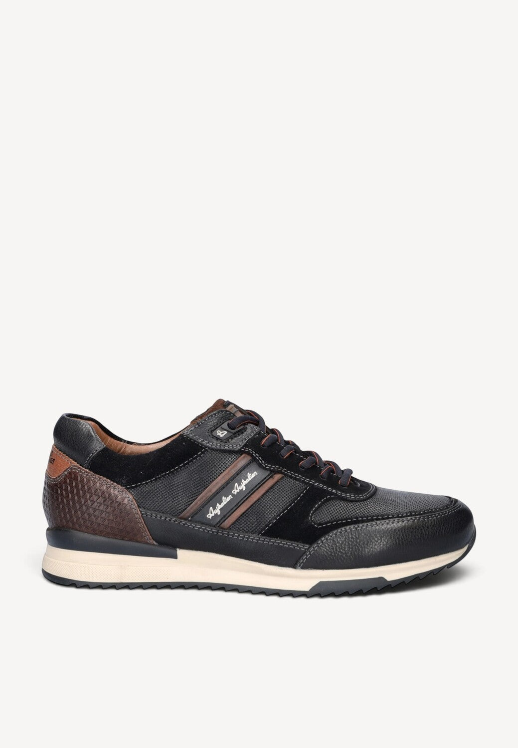 Heren veterschoenen-Zwart leer