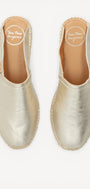 MUIL +SLINGBACK-Goud leer