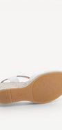 DAMES OPEN SCHOENEN-Wit leer