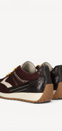 DAMES SPORTIEVE VETERSCHO-Bruin combi kleur