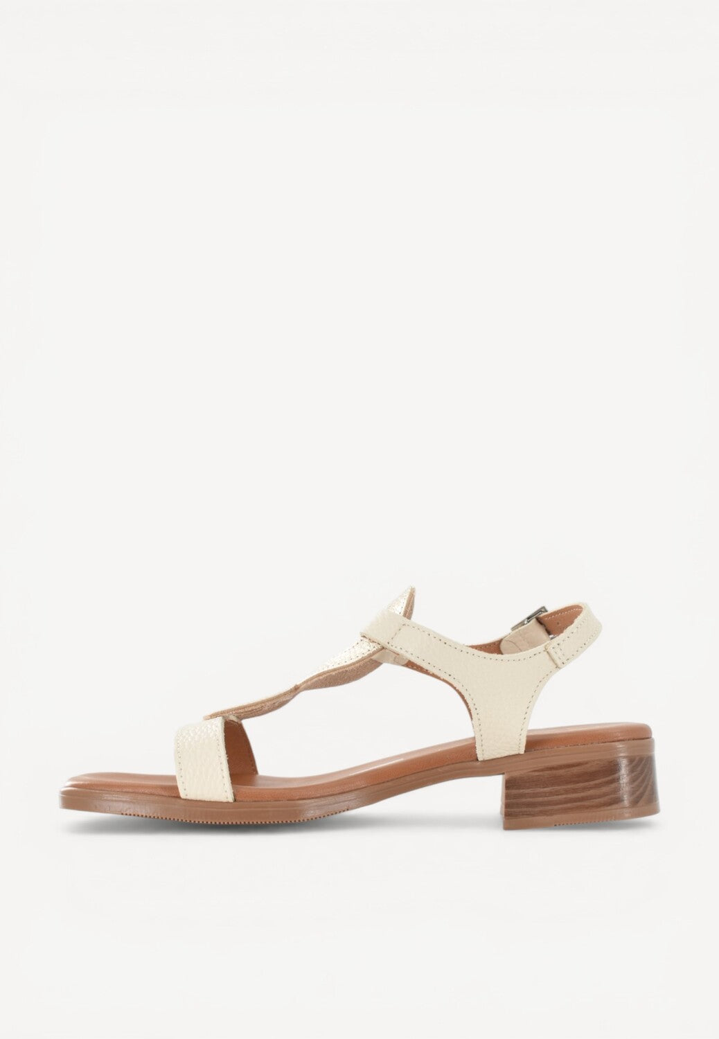 DAMES OPEN SCHOENEN-Beige combi kleur