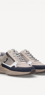 Heren veterschoenen-Blauw combi kleur