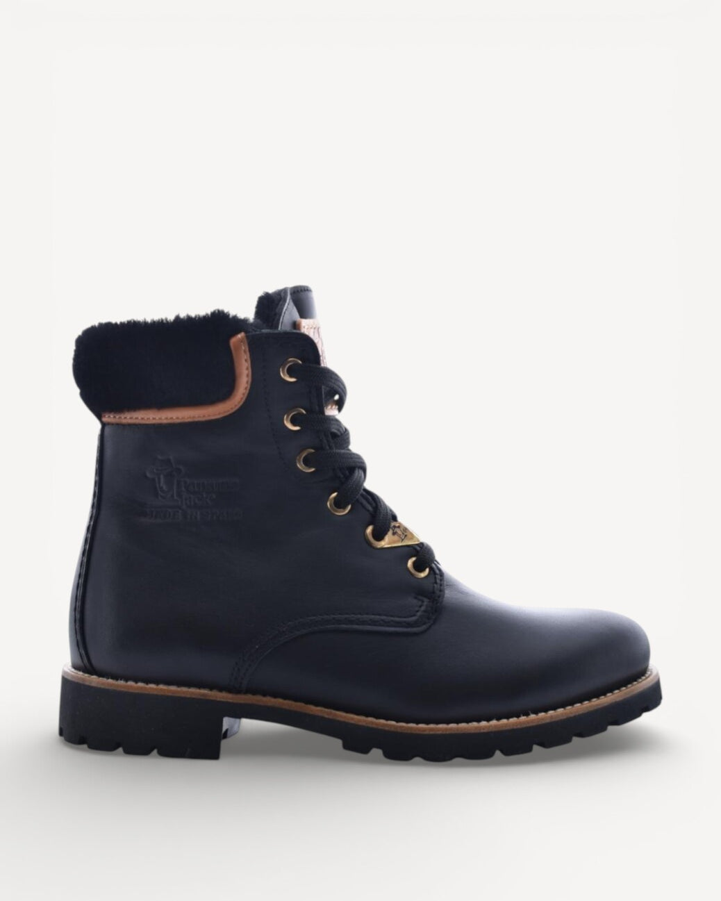 DAMES BOOTS+KORT LAARS-Zwart leer