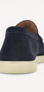 Heren instapper-Blauw suède/nubuck