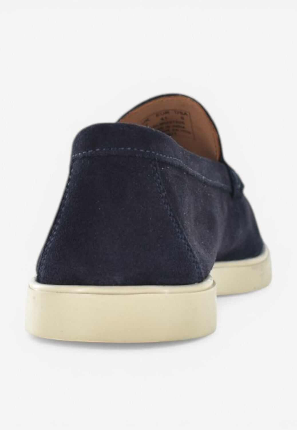 Heren instapper-Blauw suède/nubuck