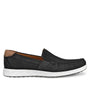 Heren instapper-Blauw suède/nubuck