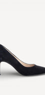 BALLERINAS + PUMPS-Zwart suède