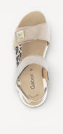 DAMES OPEN SCHOENEN-Bruin combi kleur