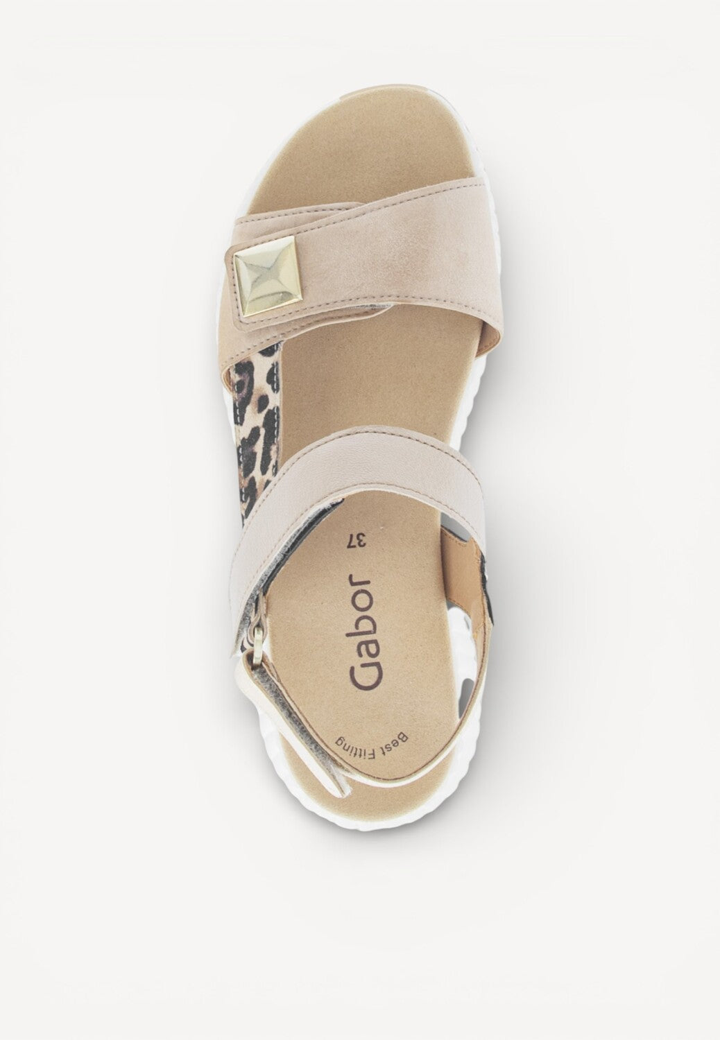 DAMES OPEN SCHOENEN-Bruin combi kleur