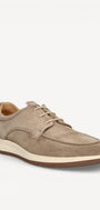 Heren veterschoenen-Beige suède/nubuck