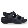 DAMES OPEN SCHOENEN-Blauw leer