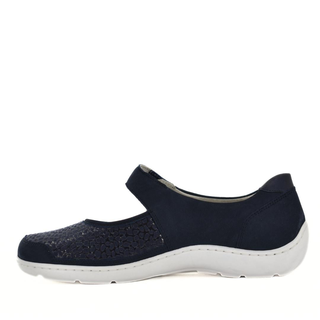 DAMES SPORTIEVE VETERSCHO-Blauw suède/nubuck