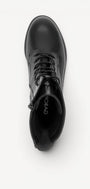 DAMES BOOTS+KORT LAARS-Zwart leer
