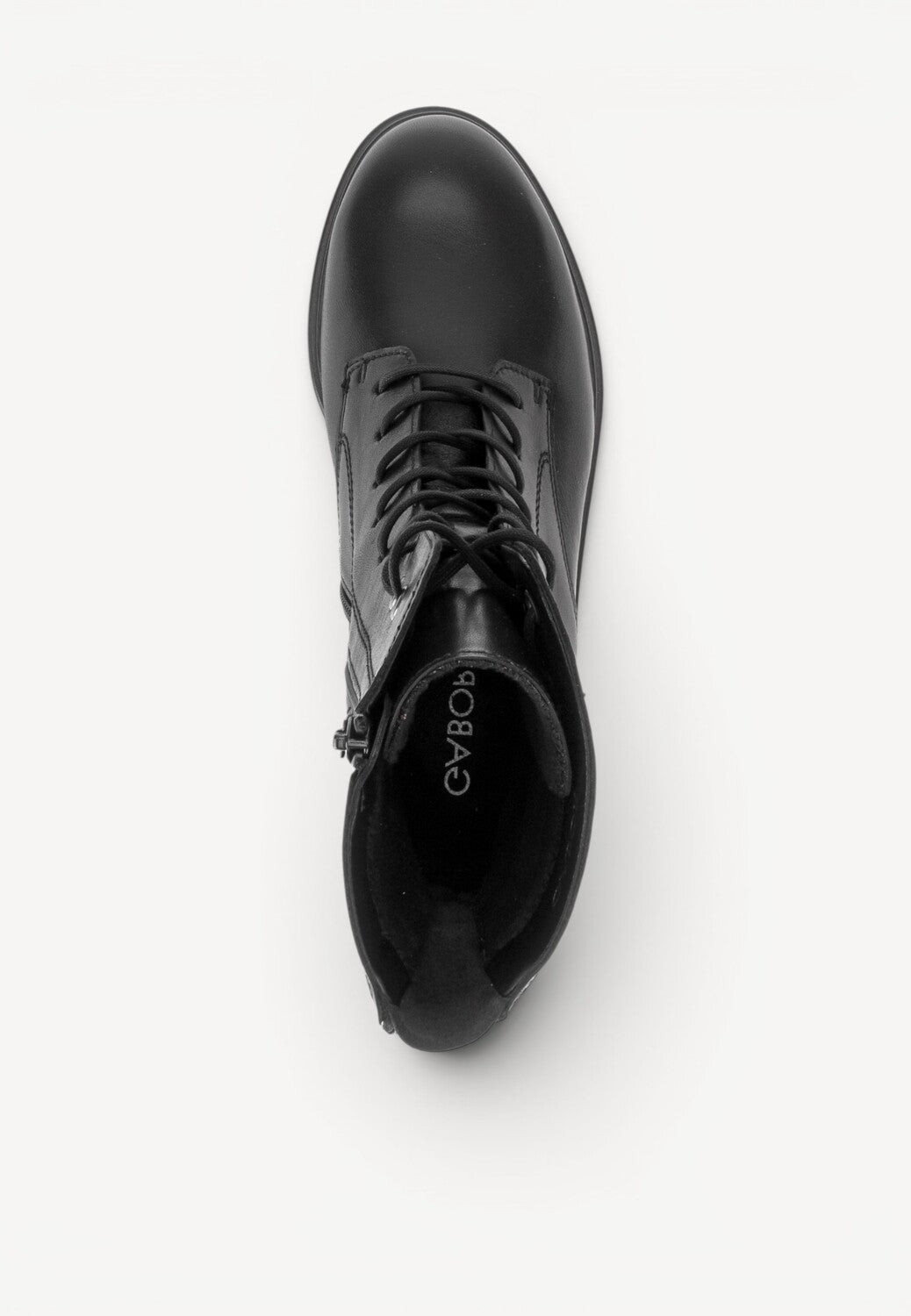 DAMES BOOTS+KORT LAARS-Zwart leer