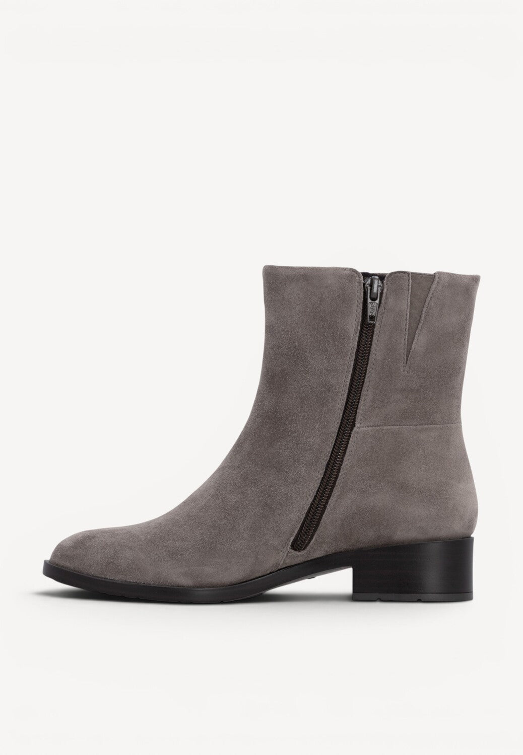 DAMES BOOTS+KORT LAARS-Grijs suède