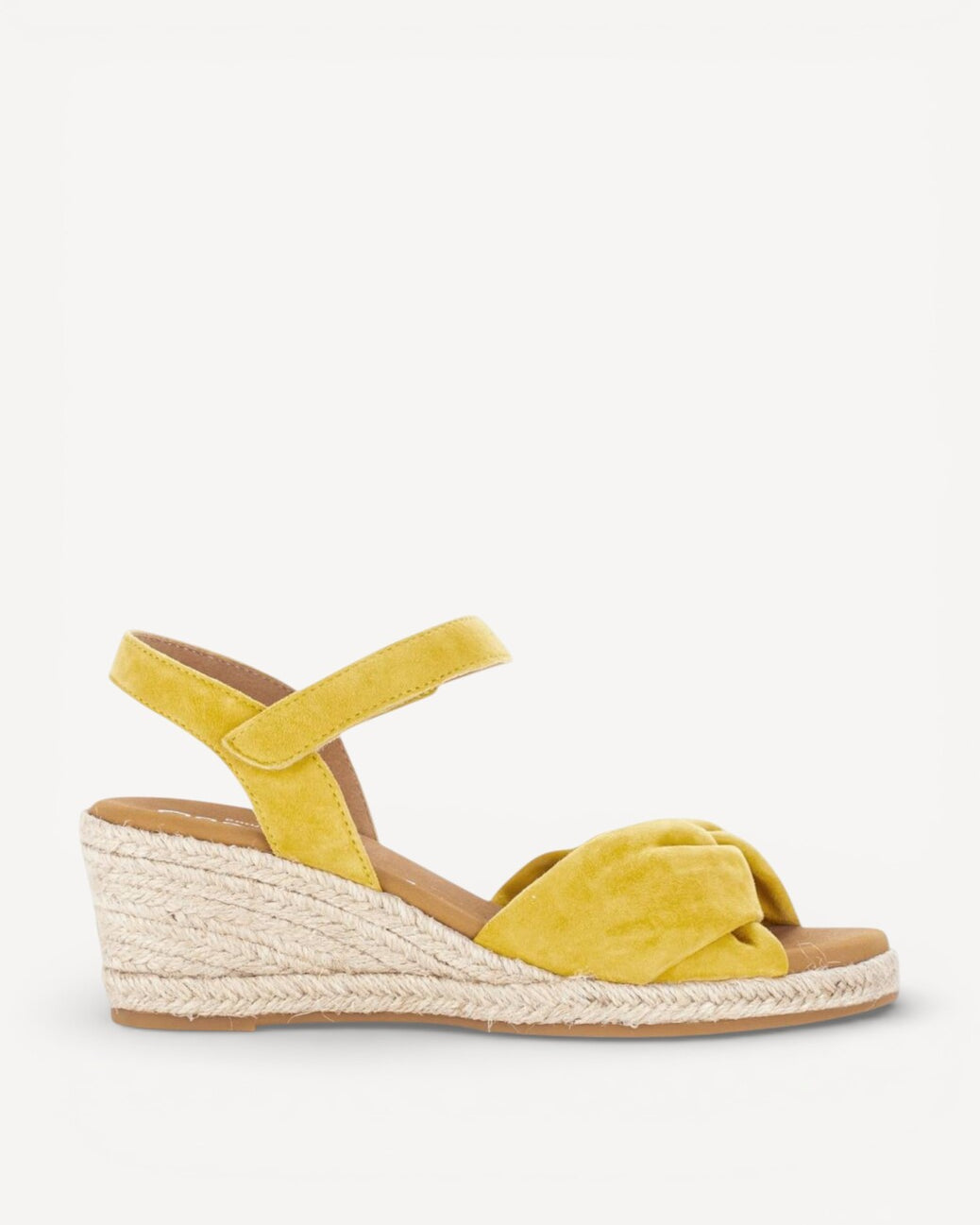 DAMES OPEN SCHOENEN-Geel suède/nubuck