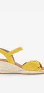 DAMES OPEN SCHOENEN-Geel suède/nubuck