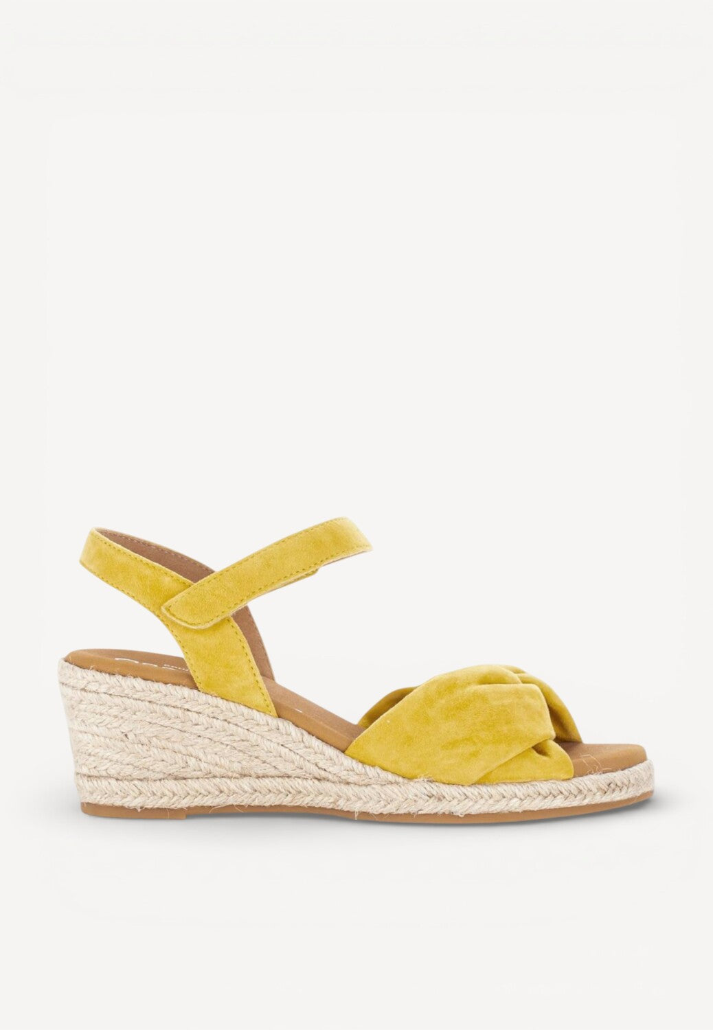 DAMES OPEN SCHOENEN-Geel suède/nubuck