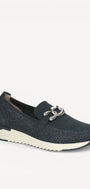 DAMES SPORTIEVE VETERSCHO-Blauw suède/nubuck